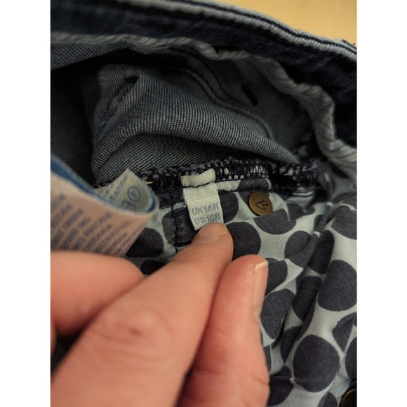 Boden Cropped Denim Jeans Size 10 - Picture 5 of 6